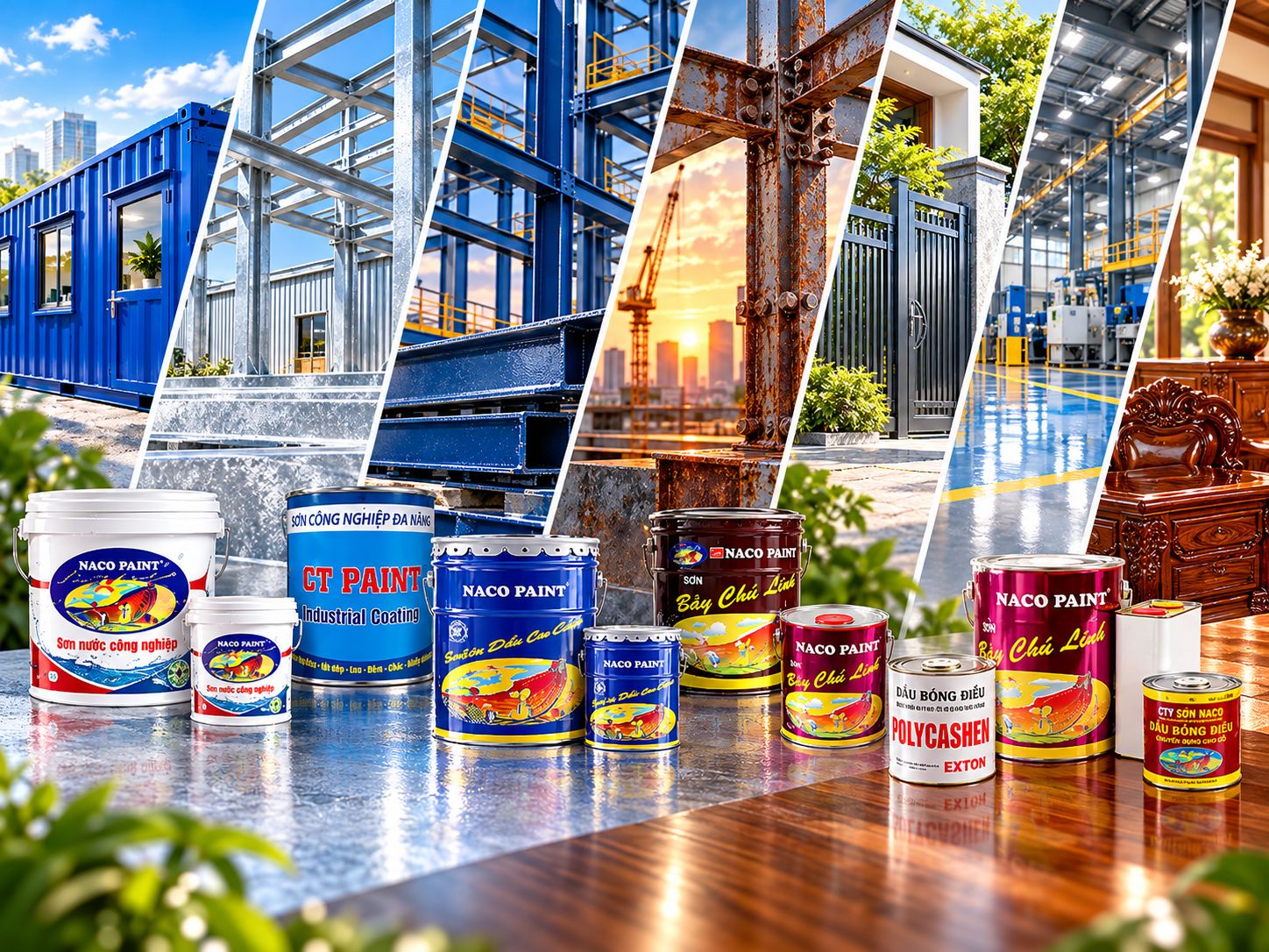 SƠN GỐC NƯỚC NACO CHO CONTAINER VĂN PHÒNG